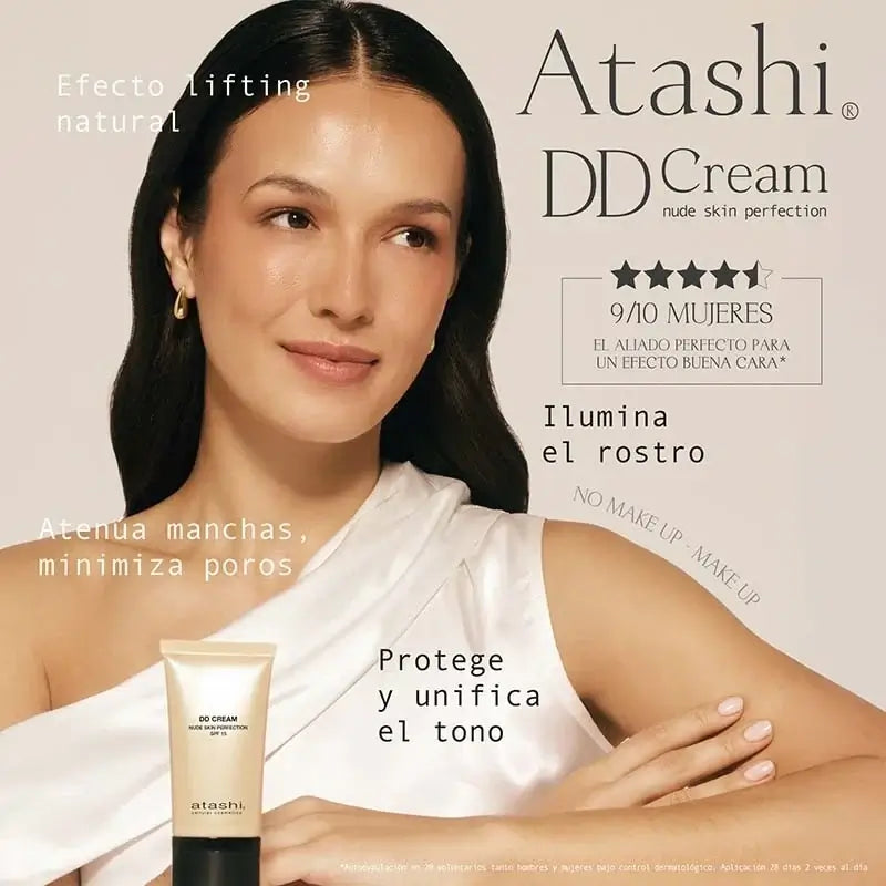 Atashi Dd Moisturising Moisturiser With Colour Spf 15 - Medium Tone