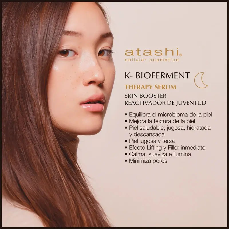 Atashi Ritual K-Bioferment Serum + Revitalising Anti-Ageing Cream + Jade Roller Gift Box