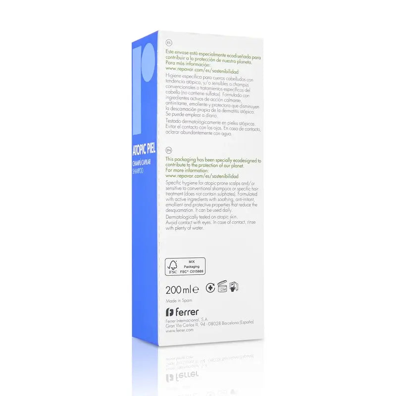 Repavar Atopic Skin Hair Shampoo 200 ml