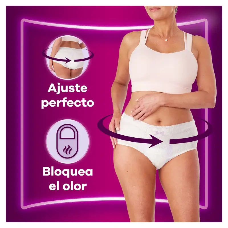 Ausonia Discreet Boutique Incontinence Briefs Beige Plus Size M, 9 Briefs