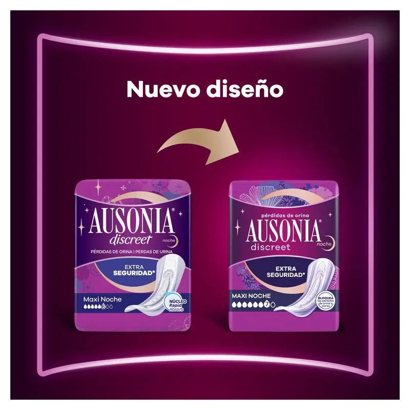 Ausonia Discreet Day & Night Ultra Urine Loss Pads, 12 Units