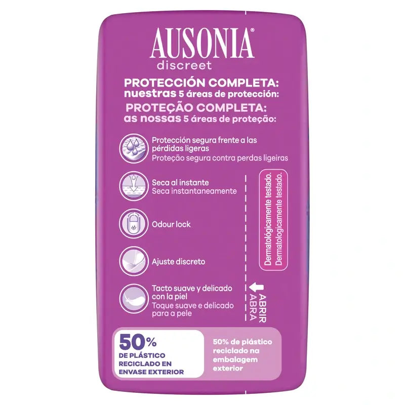 Ausonia Discreet Maxi Pads for Urine Leakage, 10 Units