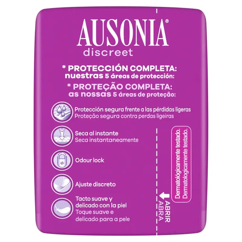 Ausonia Discreet Mini Urine Loss Pads, 24 Units