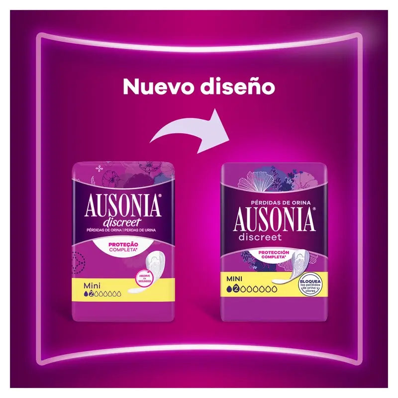 Ausonia Discreet Pads for Normal Urine Leakage, 14 Units