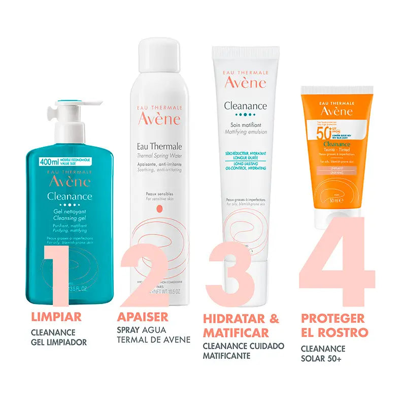 Avène Cleanance SPF 50+ Face Protector with Colour 50 ml