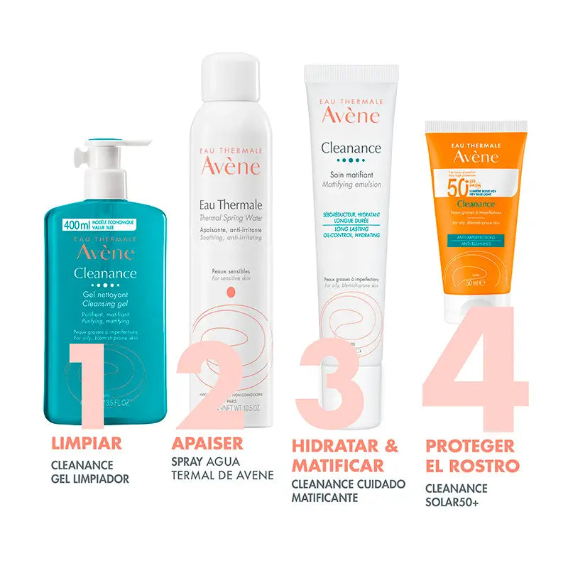 Avène Cleanance Solar SPF 50+, oily skin, 50 ml