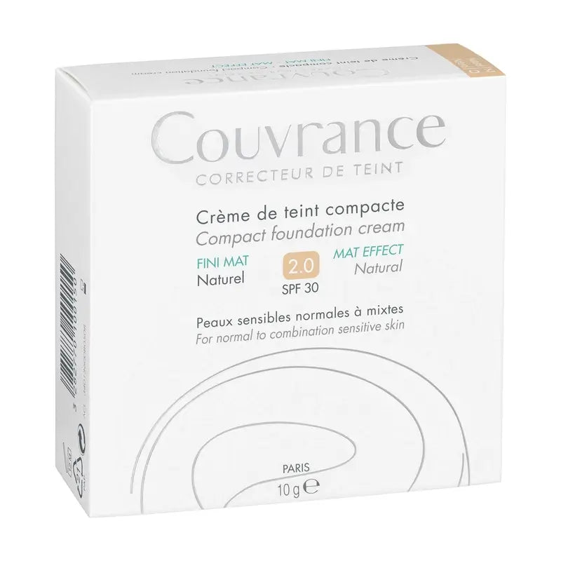 Avène Couvrance Compact Cream Matte Finish Natural