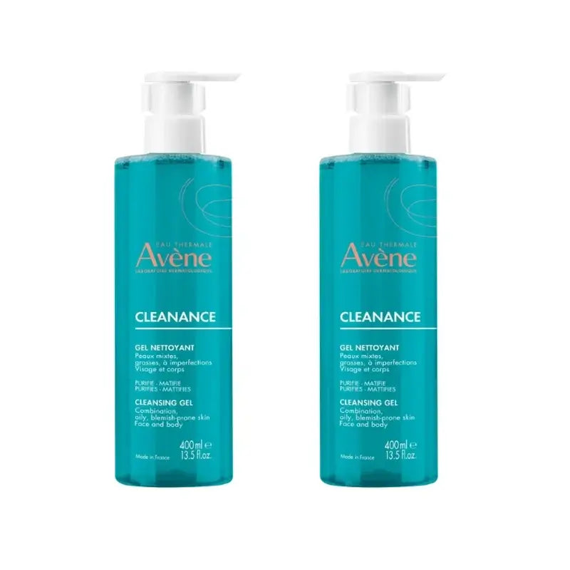 Avène Duplo Cleanance Cleansing Gel , 2x400