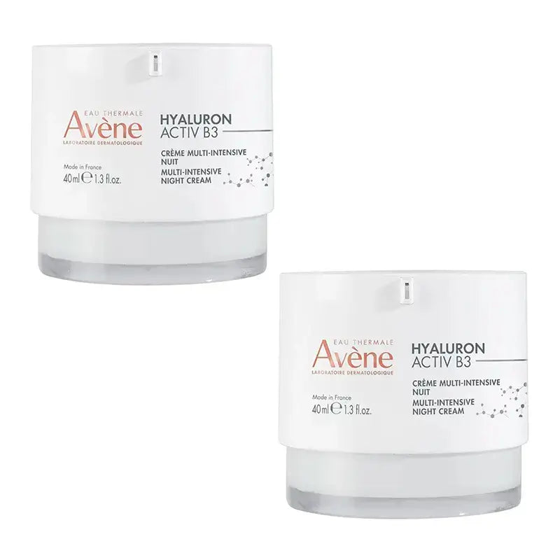 Avène Eau Thermale Hyaluron Activ B3 night cream, Pack 2 x 40 ml