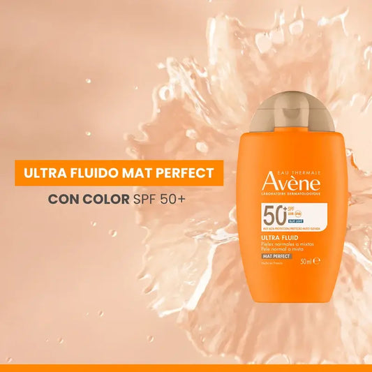 Avène Ultra Fluid Mat Perfect With Colour Spf50+, 50 ml
