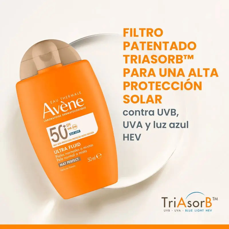Avène Ultra Fluid Mat Perfect With Colour Spf50+, 50 ml