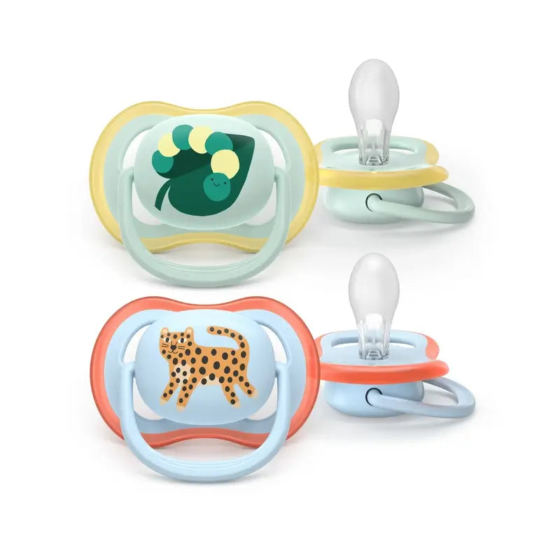 Avent 2 Ultra Air Soothers 0-6M Deco
