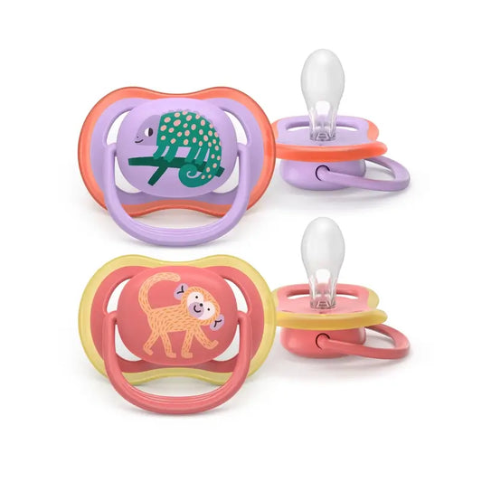 Avent 2 Ultra Air Pacifiers +18M Deco