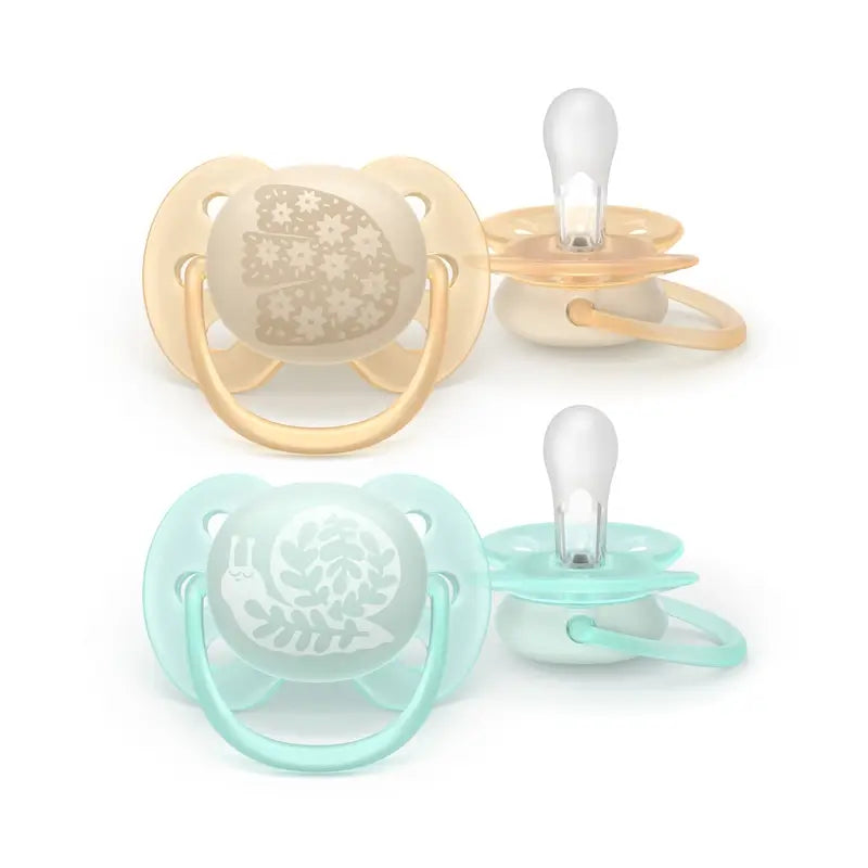 Avent 2 Ultra Soft Soothers 0-6M