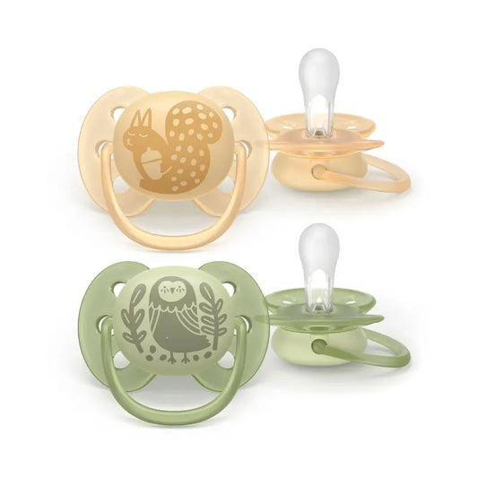 Avent 2 Ultra Soft Soothers 6-18M