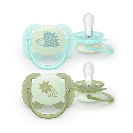 Avent 2 Ultra Soft Nocturnal Pacifiers