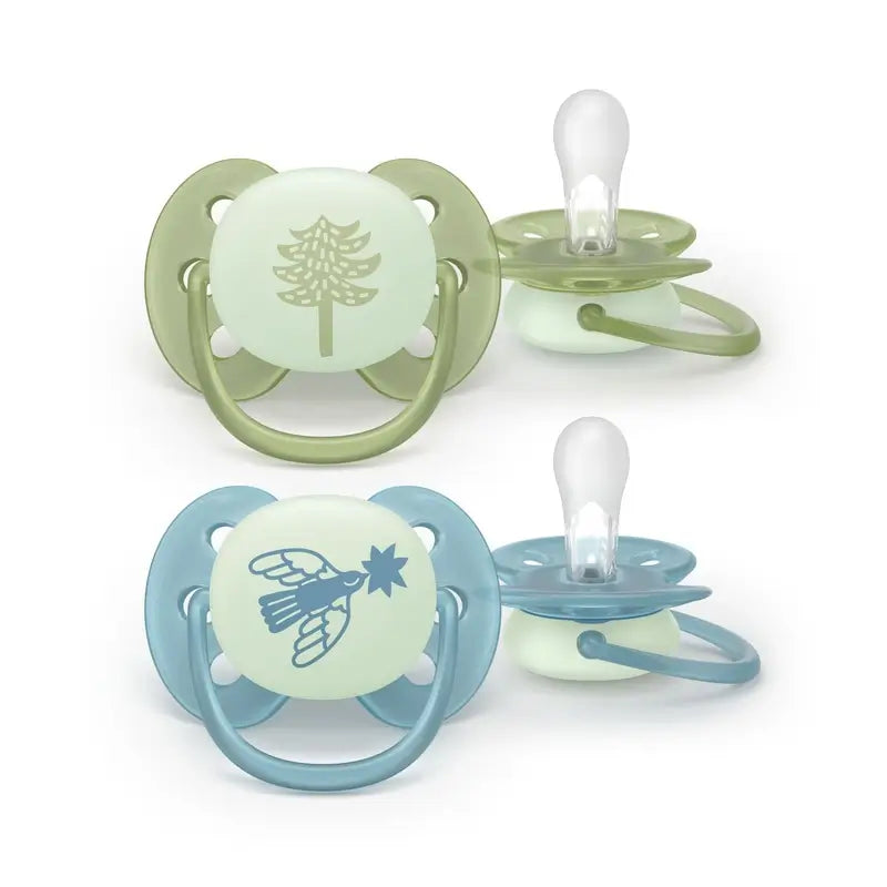 Avent 2 Ultra Soft Nocturnal Pacifiers