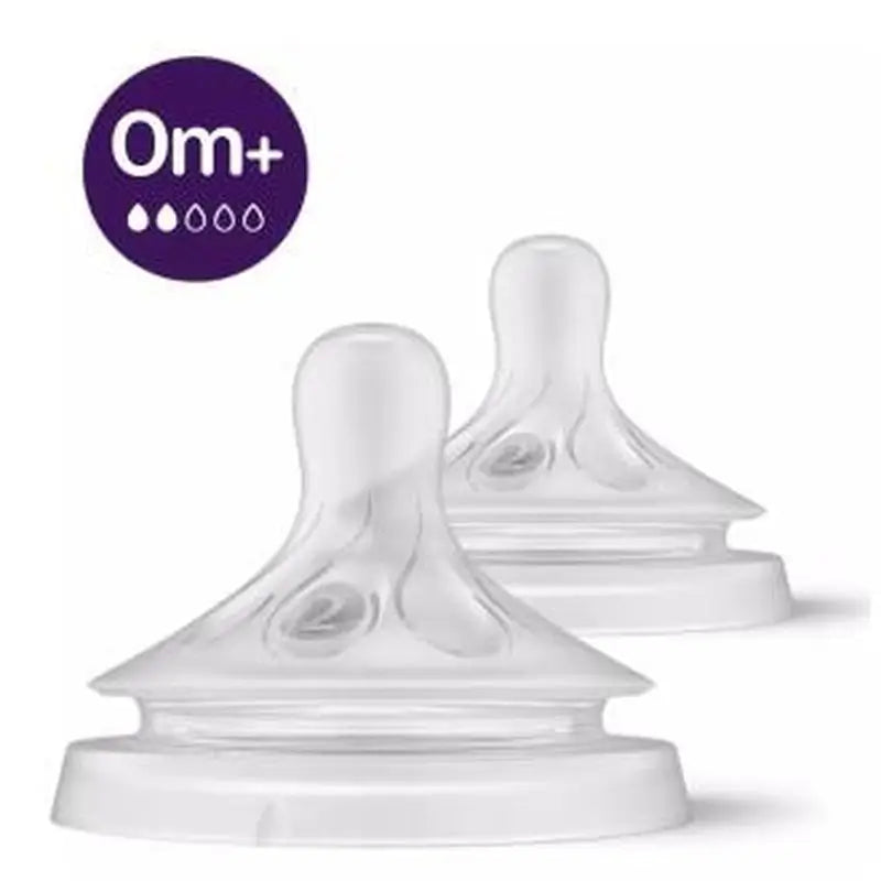 Avent 2 Teats Natural Response Teats T2 0M+ Scy962/02