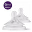 Avent 2 Teats Natural Response Teats T5 6M+ Scy965/02