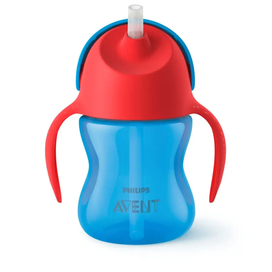 Avent Learning Cup with Straw and Handles 210 ml +6 Months Blue Colour