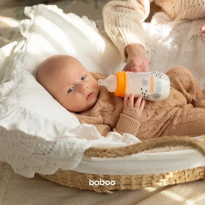 Baboo Anti-Colic Bottle 3+ Months Blue Haze, 250 ml