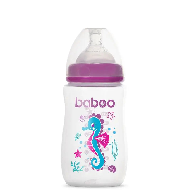 Baboo Anti-Colic Bottle 3+ Months Purple
