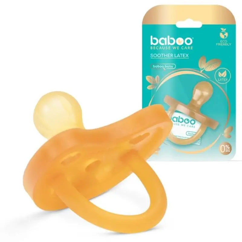 Baboo Round Latex Soother, 0+ Months