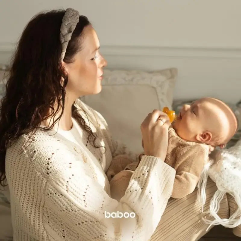 Baboo Round Latex Soother, 0+ Months
