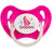 Baboo Symmetrical Silicone Soother, Glow In The Dark, 6+ Months Pink