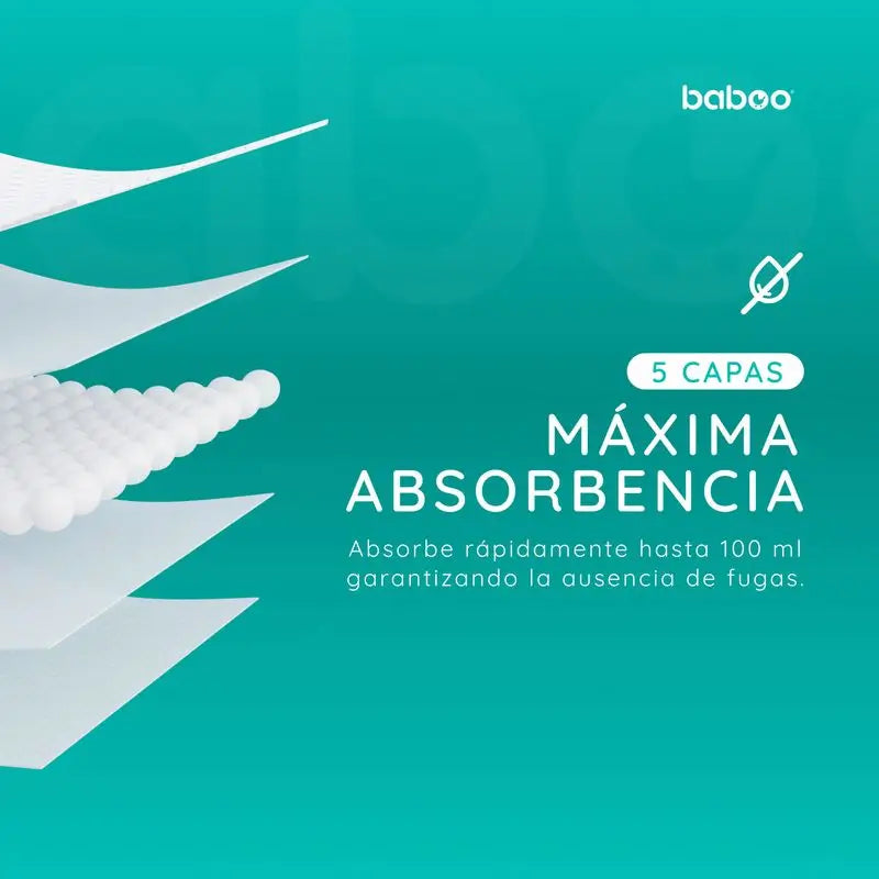 Baboo Disposable Absorbent Pads, 120 pcs.