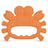 Baboo Crab Teether Silicone Teether, 4+ Months Orange