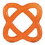 Baboo Teether Water Filled Sphere Teether Orange, 4+ Months, 1 pc.