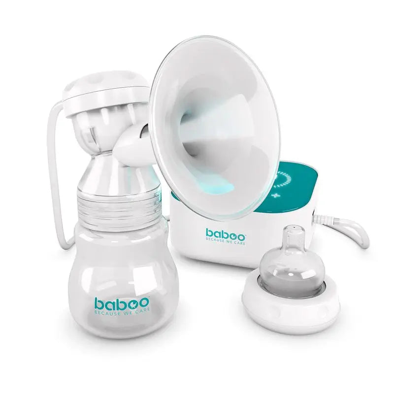 Baboo Electric Breast Pump With 3D Suction Technology White/Turquoise