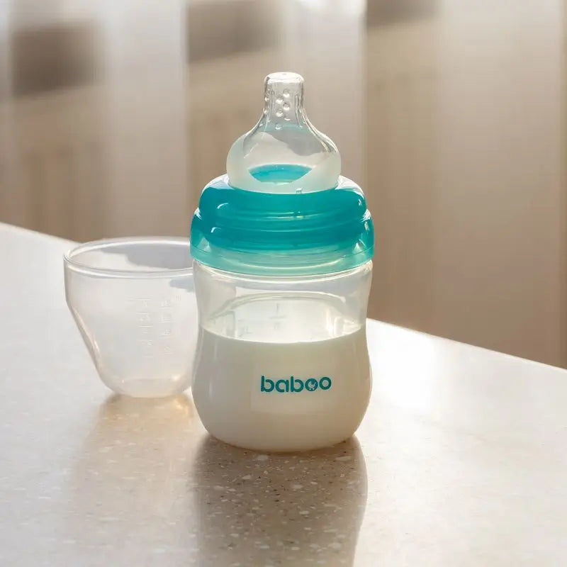Baboo Manual Breast Pump With 4 Levels Of Suction Clear / Turquoise