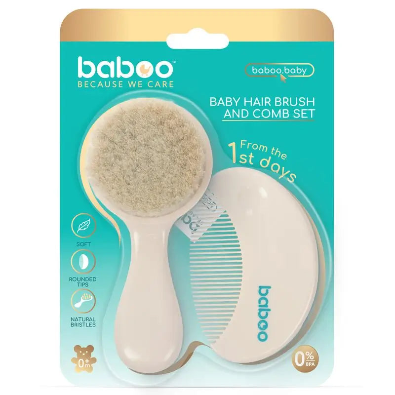 Baboo Brush & Comb Set 0+ Months