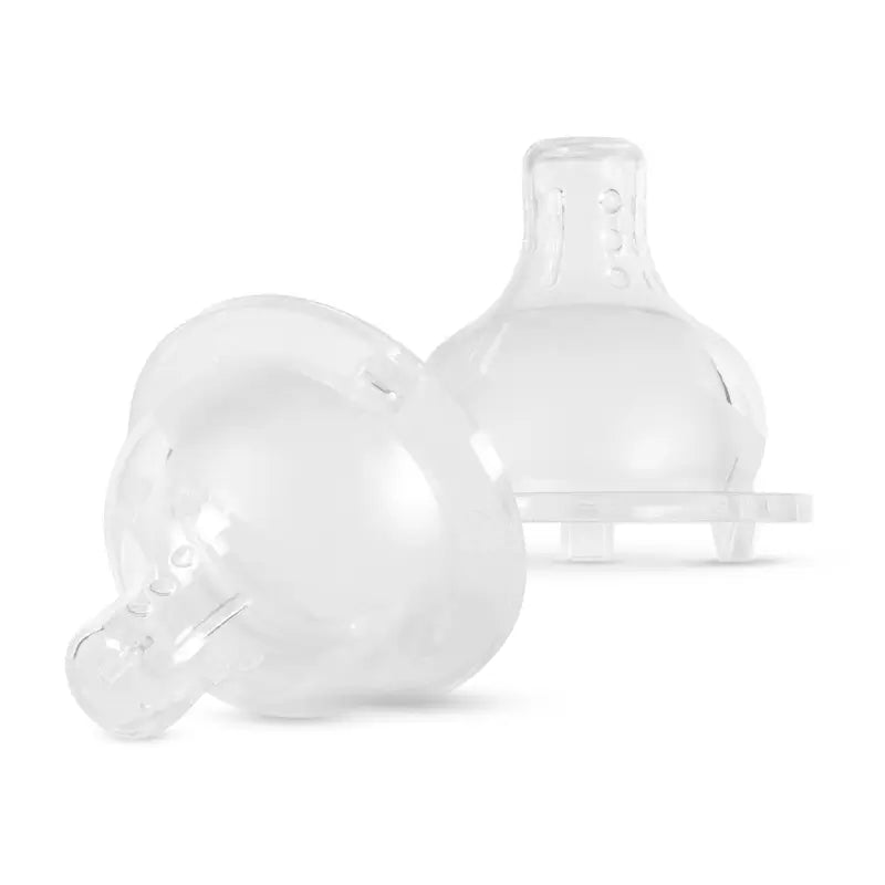Baboo Wide Neck Anti-colic Teats Thick Liquids, 6+ Months , 2 units