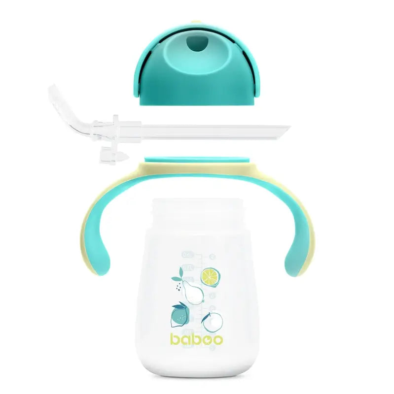 Baboo Lagoon Fiesta Silicone Learning Cup With Straw 9+ Months, 260 ml