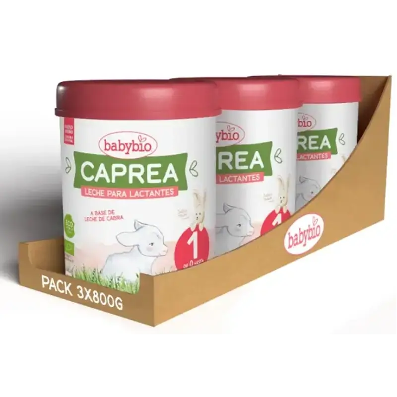 Babybio Caprea 1 Goat Milk 0-6 Months, Pack 3 x 800 g