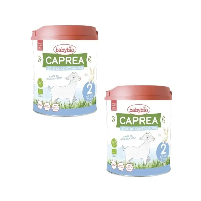 Babybio Caprea 2 Goat's Milk 6-12 Months, Pack 2 x 800g