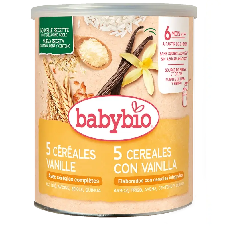Babybio Cereals Vanilla, 220 g