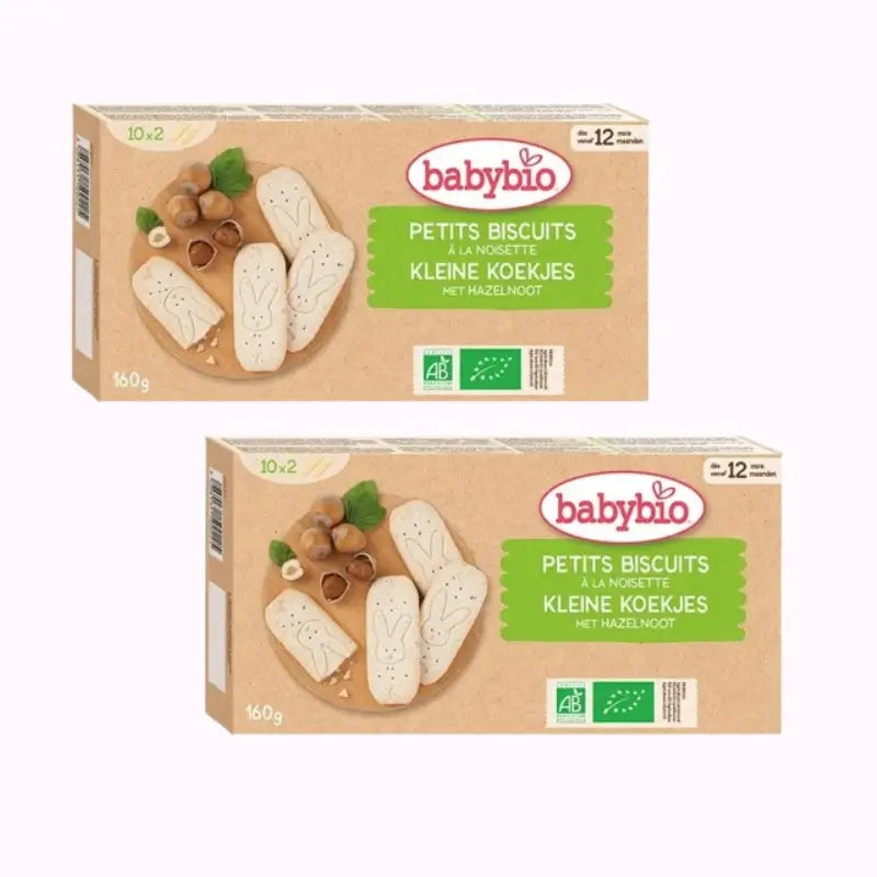 Babybio Hazelnut Growth Biscuits, Pack 2 x 160 g