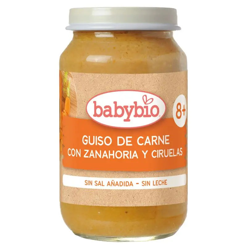 Babybio Beef Stew with Carrots and Plums, 200 g