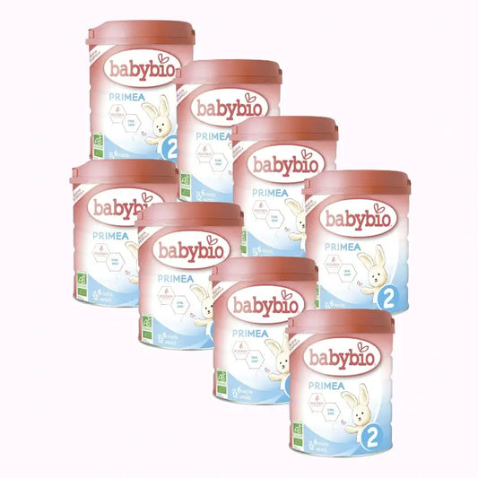 Babybio Primea 2 Cow's Milk Continuation 6-12 Months, Pack 8 x 800g