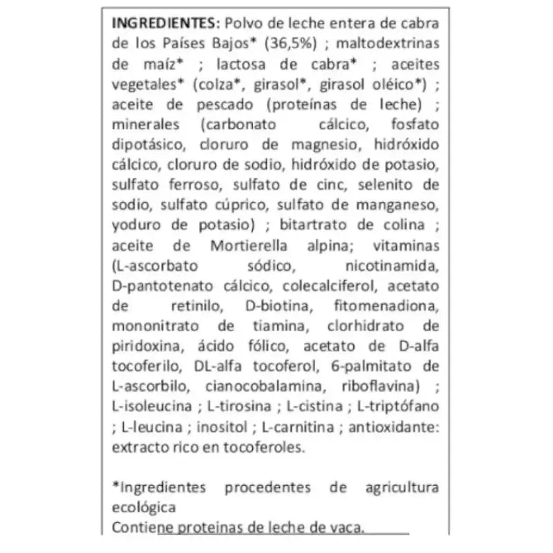 Babybio Caprea 1 Goat's Milk 0-6 Months, Pack 12 x 800 g