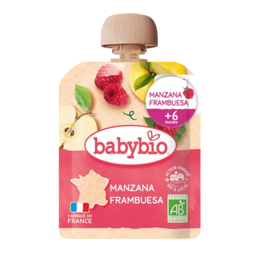 Babybio Pouche Apple Raspberry , 90 g