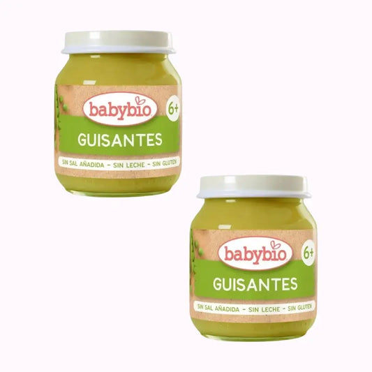 Babybio Babybio Peas, Pack 2 x 130 grams