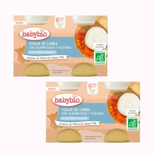 Babybio Yoghurt Apricot Banana, Pack 2 x 2X130 g