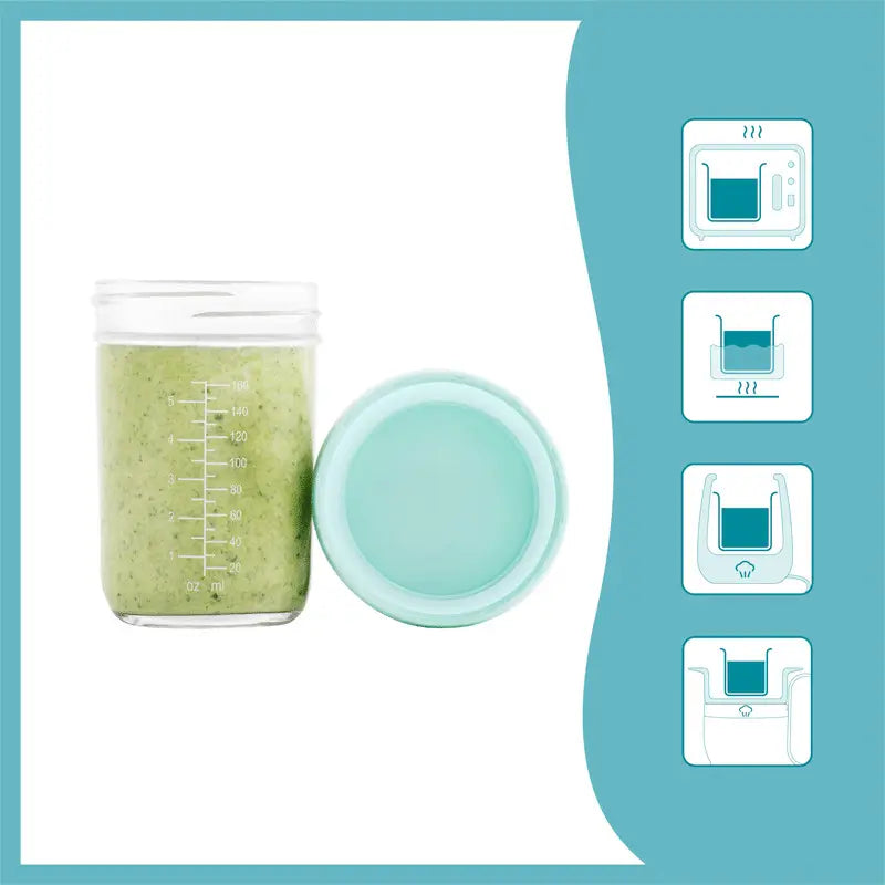 Babymoov Babybols 4 Glass Storage and Transport Bottles 220ml