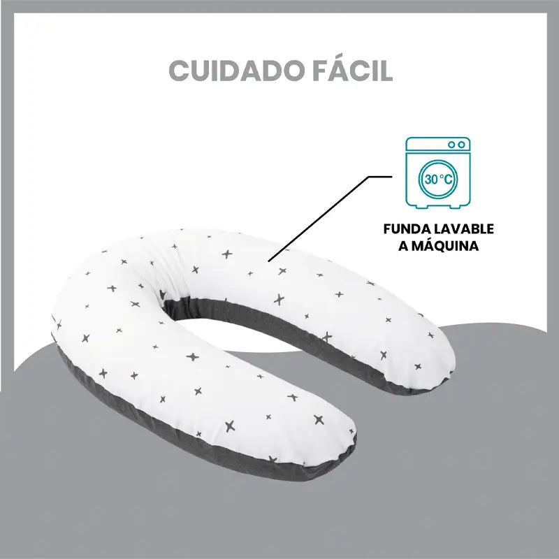 Babymoov Maternity & Nursing Pillow Doomoo Buddy Grey Stars