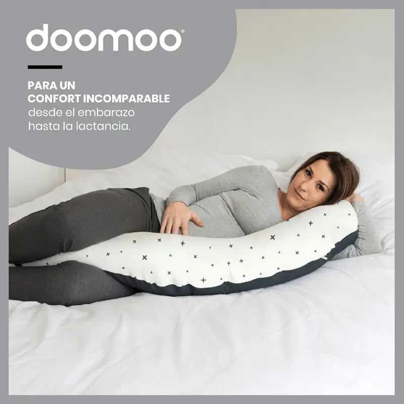 Babymoov Maternity & Nursing Pillow Doomoo Buddy Grey Stars